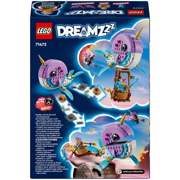 Конструктор LEGO DREAMZzz Воздушный шар Иззи "Нарвал", 156 деталей (71472) - Pampik - 2