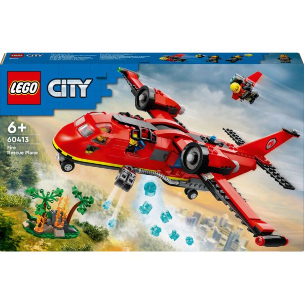 Конструктор LEGO City Пожежний рятувальний літак, 478 деталей (60413) - Pampik