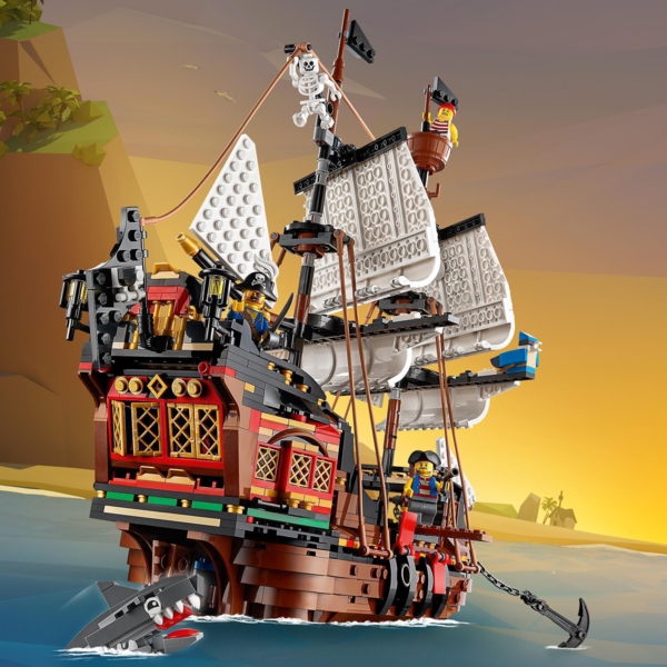 Конструктор LEGO Creator 3 v 1 Піратський корабель, 1264 деталей (31109) - Pampik - 8