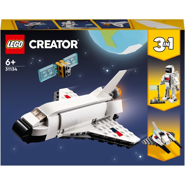 Конструктор LEGO Creator 3 v 1 Космічний шатл, 144 елементів (31134) - Pampik