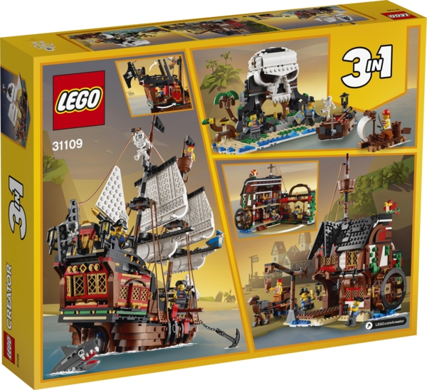 Конструктор LEGO Creator 3 v 1 Піратський корабель, 1264 деталей (31109) - Pampik - 2
