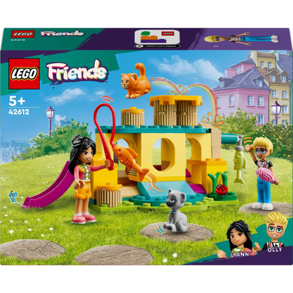 Конструктор LEGO Friends Пригоди на котячому ігровому майданчику, 87 деталей (42612) - Pampik