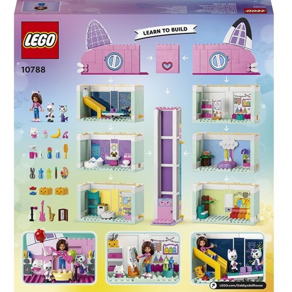 Конструктор LEGO Gabby's Dollhouse Ляльковий будиночок Ґаббі, 498 деталей (10788) - Pampik - 2