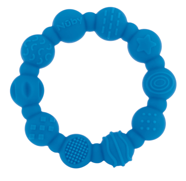 Силіконовий прорізувач Nuby з кліпсою, синій (NV0613001blue) - Pampik - 2