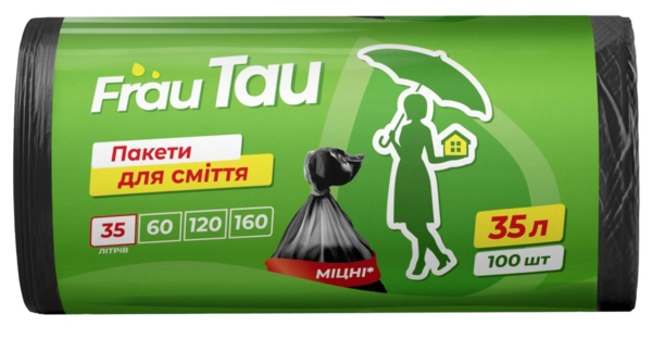 Пакеты для мусора Frau Tau 35 л, 100 шт. - Pampik