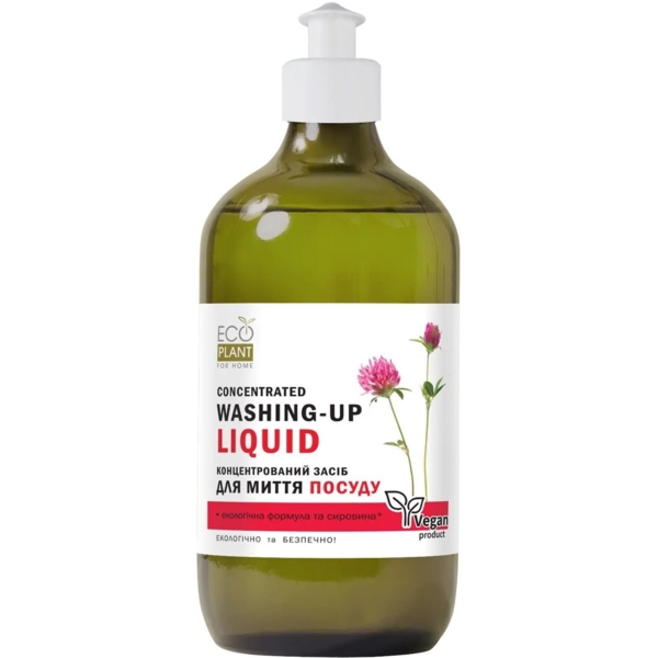 Концентрированное средство для мытья посуды EcoPlant For Home, 650 мл - Pampik