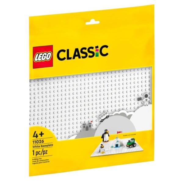 Конструктор LEGO Classic Базовая пластина белого цвета, 1 деталь (11026) - Pampik
