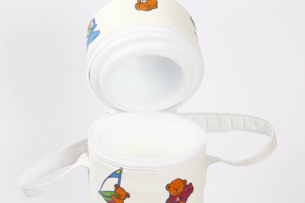 Термоконтейнер для бутылочки Lindo Мишка, красный (Pk 908 в черв) - Pampik - 3