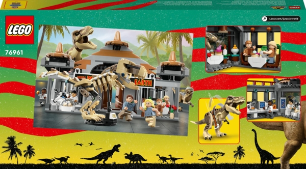 Конструктор LEGO Jurassic World Центр відвідувачів: Атака тиранозавра та раптора, 693 деталей (76961) - Pampik - 9