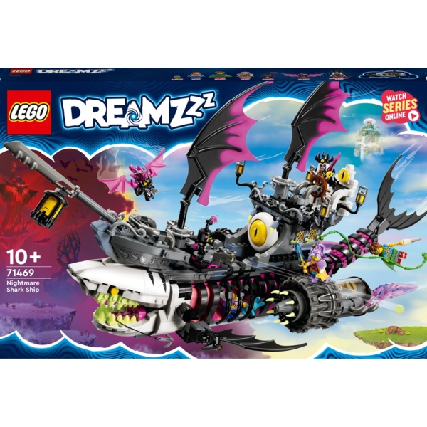 Конструктор LEGO DREAMZzz Страхітливий корабель "Акула", 1389 деталей (71469) - Pampik