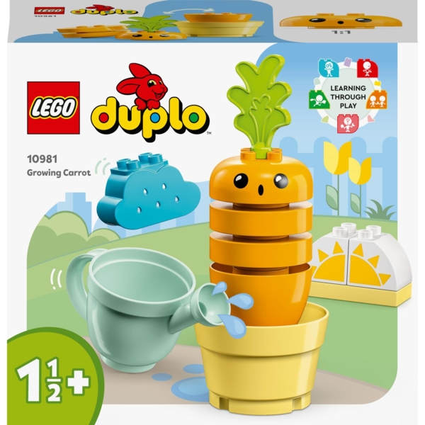 Конструктор LEGO DUPLO Морква на грядці, 11 деталей (10981) - Pampik