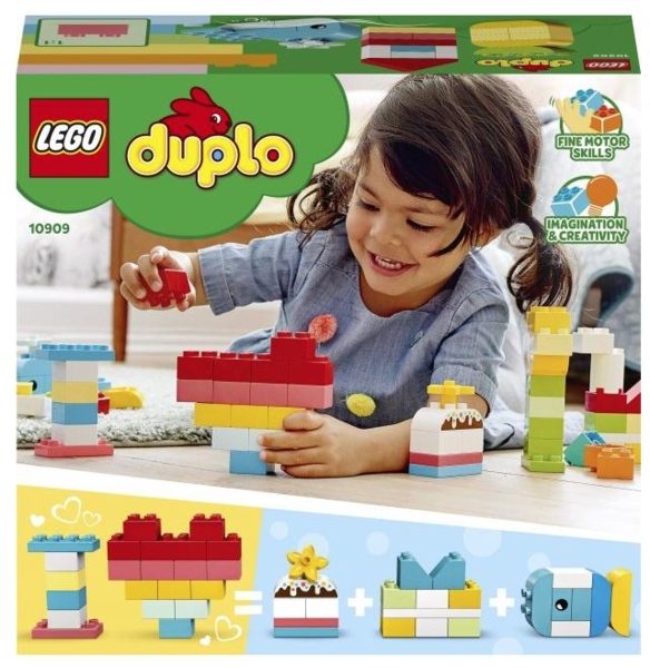 Конструктор LEGO DUPLO® Коробка-серце, 80 деталей (10909) - Pampik - 6