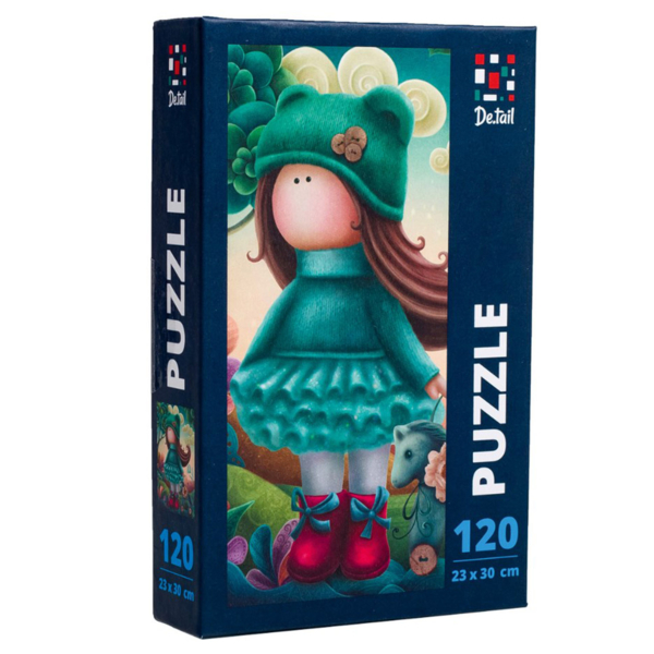 Пазли De.tail Лялька з конем, 120 елементів (DT100-03) - Pampik