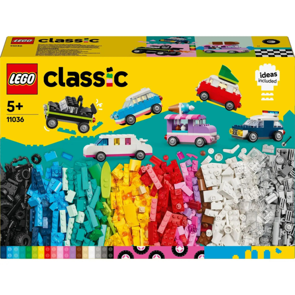 Конструктор LEGO Classic Творчі транспортні засоби, 900 деталей (11036) - Pampik