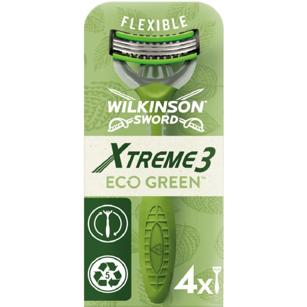Бритва одноразовая Wilkinson Sword Xtreme 3 Eco Green, 4 шт. - Pampik