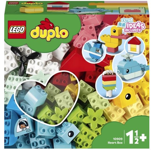 Конструктор LEGO DUPLO® Коробка-серце, 80 деталей (10909) - Pampik