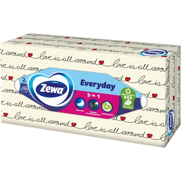 Серветки Zewa Everyday двошарові, 100 шт. - Pampik - 3