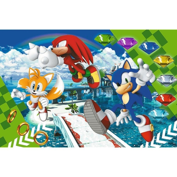 Пазли Trefl Суперформи Щасливий Сонік Супер Сонік XL, 160 елементів (50038) - Pampik - 2