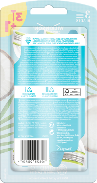 Бритва одноразовая Wilkinson Sword Xtreme 3 Comfort Coconut Delight, 4 шт. - Pampik - 2