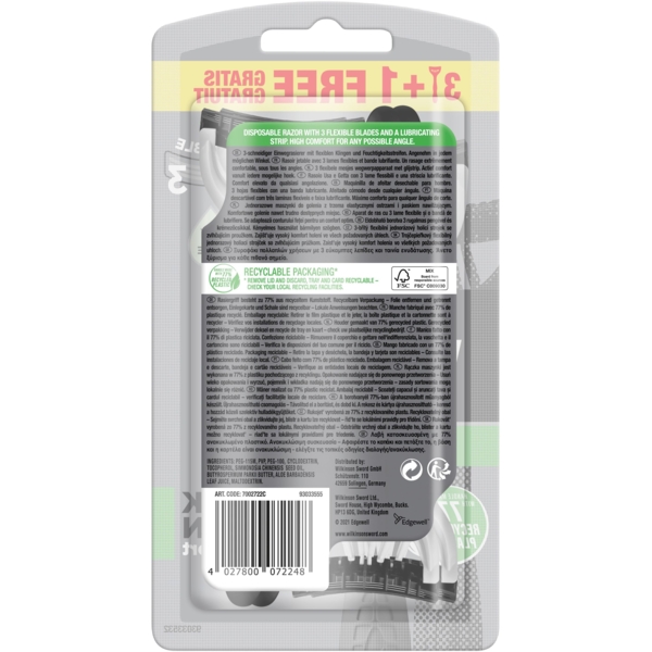 Бритва одноразовая Wilkinson Sword Xtreme 3 Black Edition, 4 шт. - Pampik - 2