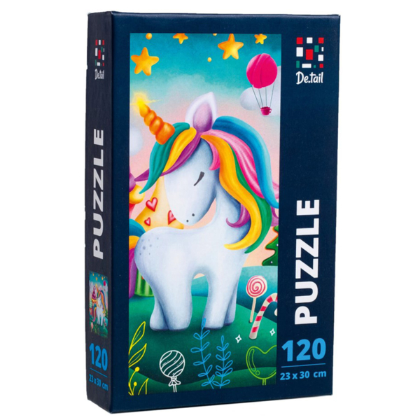 Пазли De.tail Маленький милий єдиноріг, 120 елементів (DT100-07) - Pampik