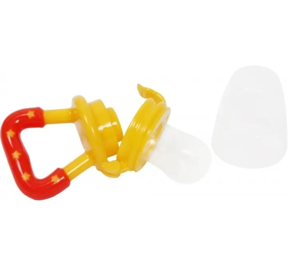 Ніблер Курносики, силіконовий, з ковпачком, жовтий (7066 жовт) - Pampik