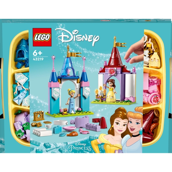 Конструктор LEGO Disney Princess Творчі замки діснеївських принцес, 140 деталей (43219) - Pampik