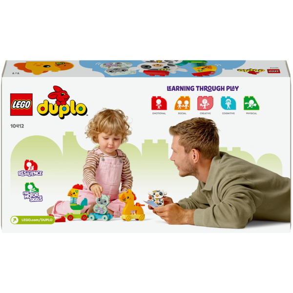 Конструктор LEGO DUPLO Поїзд тварин, 19 деталей (10412) - Pampik - 2