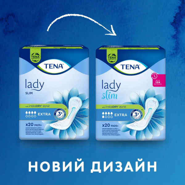 Урологічні прокладки Tena Lady Slim Extra, 20 шт. - Pampik - 2