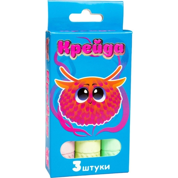 Крейда кольорова Strateg Куля, 3 шт. (50122) - Pampik