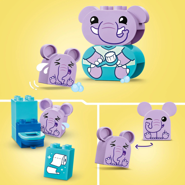 Конструктор LEGO DUPLO Повсякденні процедури: Час приймати ванну, 15 деталей (10413) - Pampik - 6