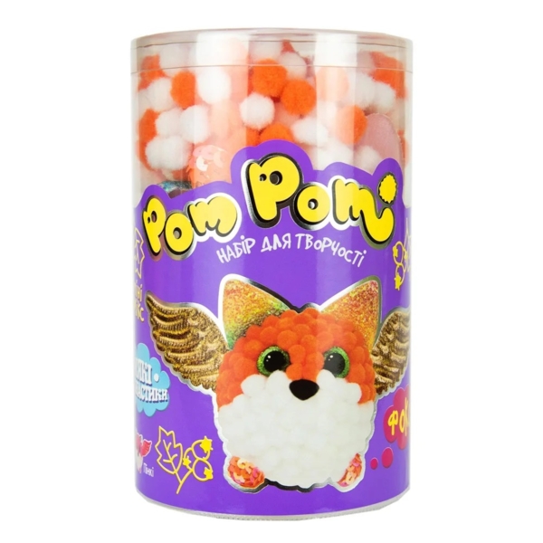 Набір для творчості Strateg Pom pom Фоксі (32017) - Pampik - 2