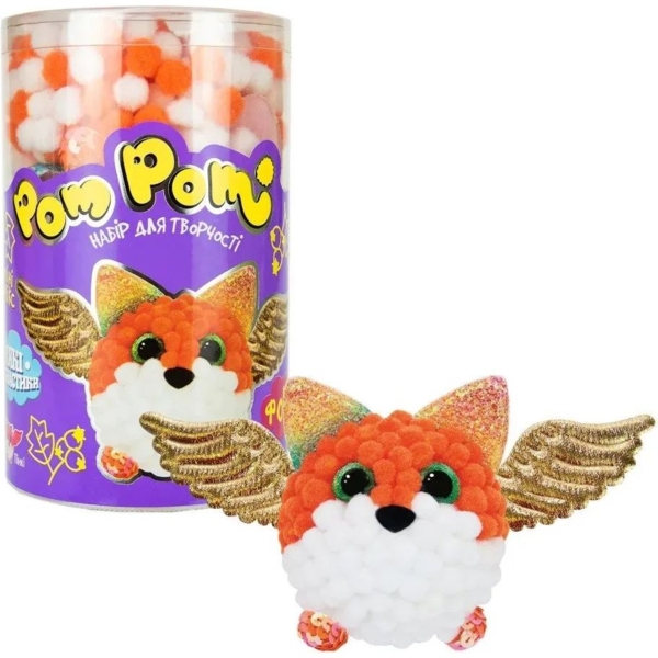 Набір для творчості Strateg Pom pom Фоксі (32017) - Pampik