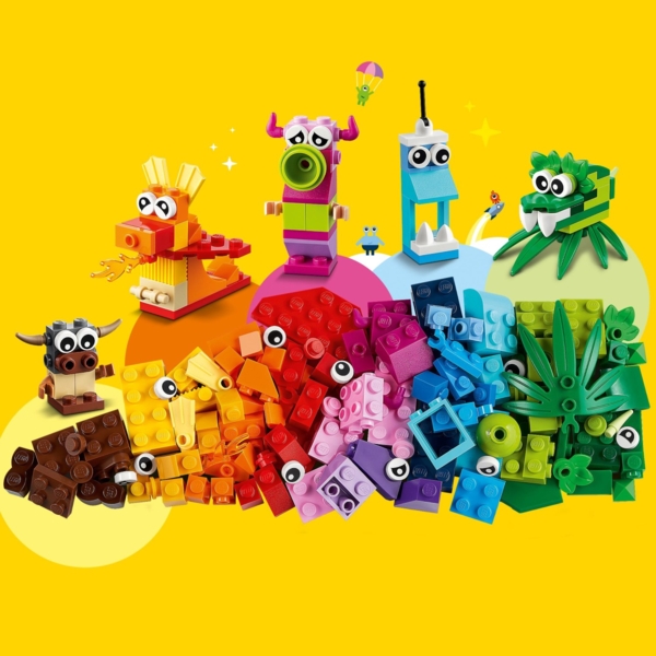 Конструктор LEGO Classic Оригінальні монстри, 140 деталей (11017) - Pampik - 8