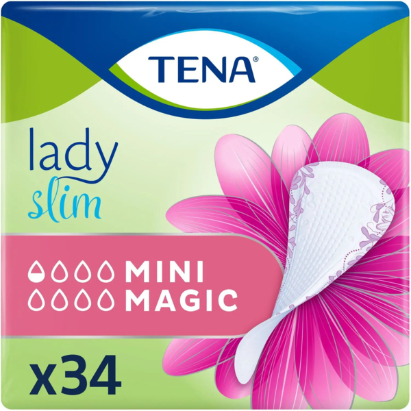 Урологічні прокладки Tena Lady Slim Mini Magic, 34 шт. - Pampik