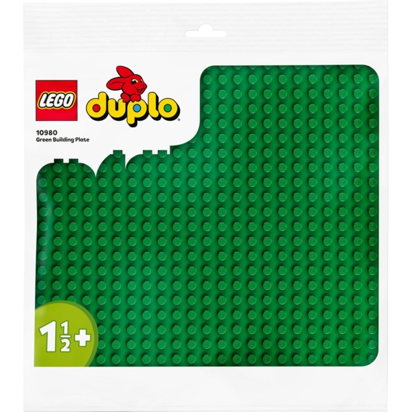 Конструктор LEGO DUPLO Classic® Зелена будівельна пластина, 1 деталь (10980) - Pampik