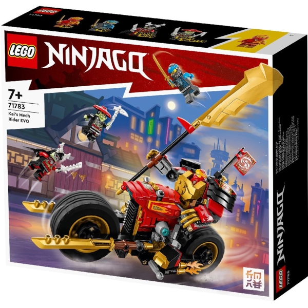 Конструктор LEGO NINJAGO Робот-вершник Кая EVO, 312 елементів (71783) - Pampik - 7