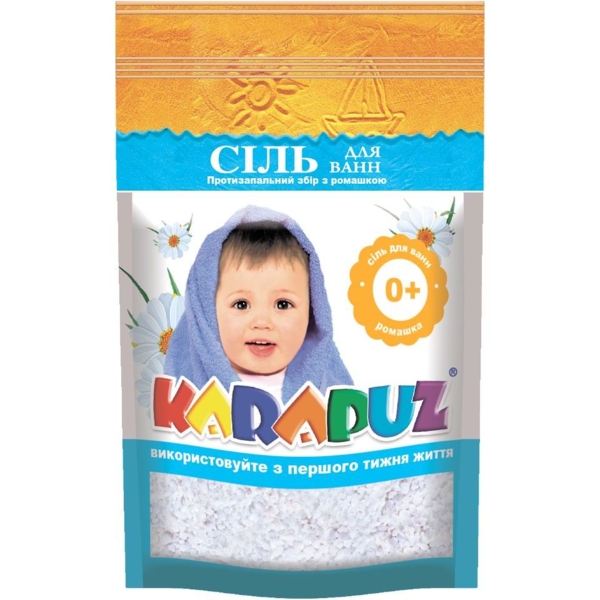 Детская морская соль для ванн Карапуз Ромашка, 500 г - Pampik