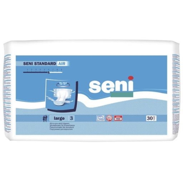 Підгузки для дорослих Seni Standard Air L, 30 шт. - Pampik