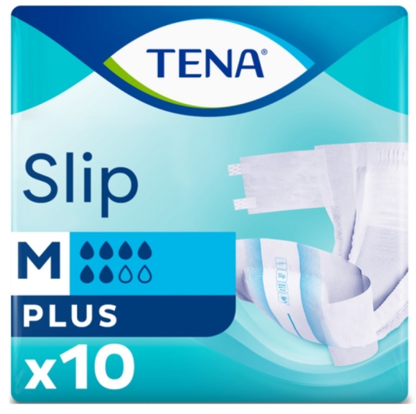 Підгузки для дорослих Tena Slip Plus Medium, 10 шт. - Pampik
