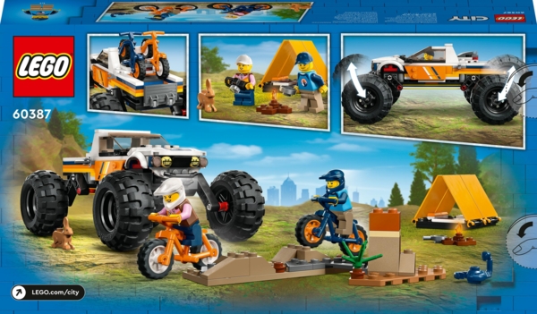 Конструктор LEGO City Приключения на внедорожнике 4x4, 252 деталей (60387) - Pampik - 9