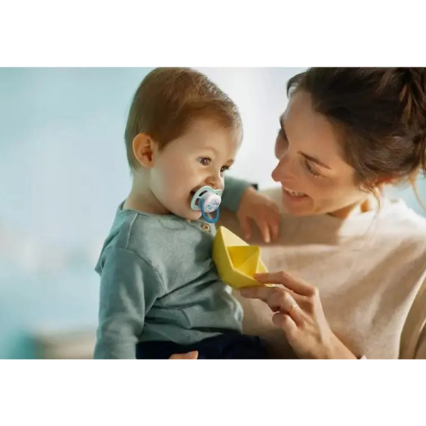 Пустушка Philips Avent Ultra Air I love для хлопчика, 0-6 міс, 2 шт. (SCF080/01) - Pampik - 7