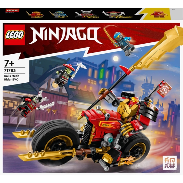 Конструктор LEGO NINJAGO Робот-вершник Кая EVO, 312 елементів (71783) - Pampik