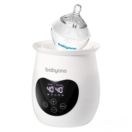 Электрический подогреватель BabyOno Natural 2 в 1 с дисплеем и функцией стерилизации, белый (968/01) - Pampik