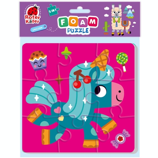 М'які пазли Roter Kafer 2 в 1 Єдиноріг, 25 елементів (RK6050-02) - Pampik