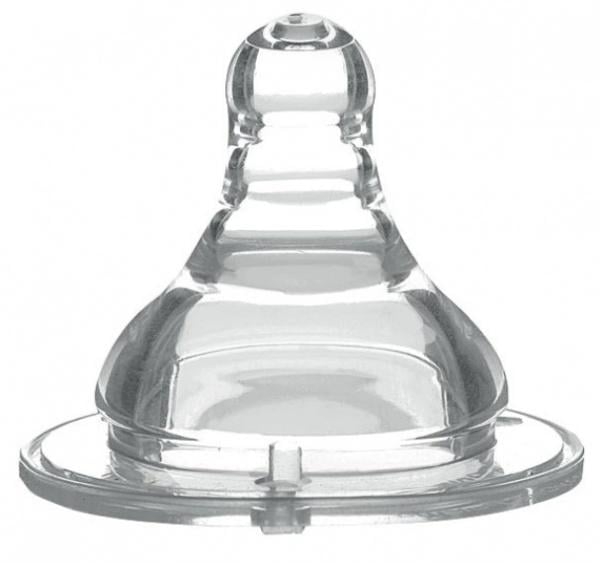 Соска антиколікова BabyOno для пляшечок з широким отвором, 6+, швидкий потік (1206) - Pampik