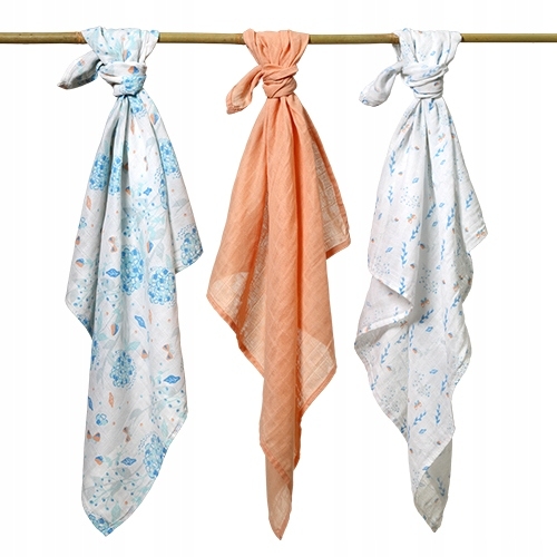 Пелюшки муслінові бавовняні BabyOno, 70х70 см, 3 шт. (348/09) - Pampik - 3