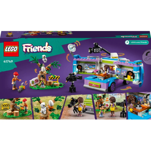 Конструктор LEGO Friends Фургон редакції новин, 446 деталей (41749) - Pampik - 2