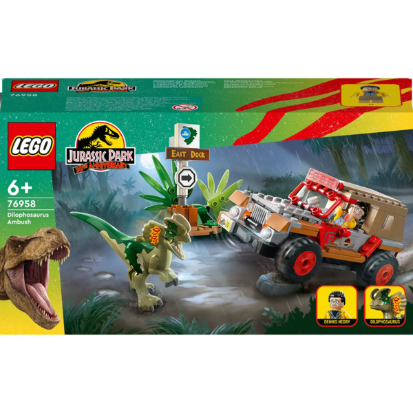 Конструктор LEGO Jurassic World Засада дилофозавра, 211 деталей (76958) - Pampik