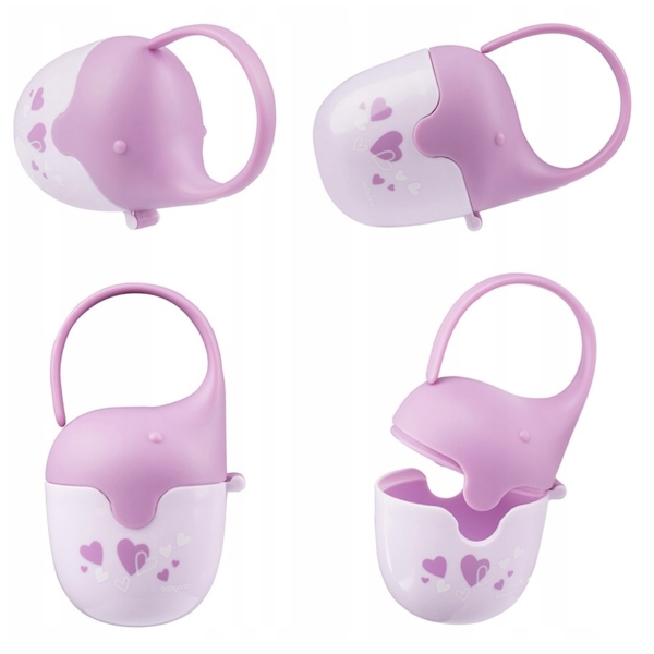 Футляр для пустушки BabyOno Слоник, рожевий (529/03) - Pampik - 2